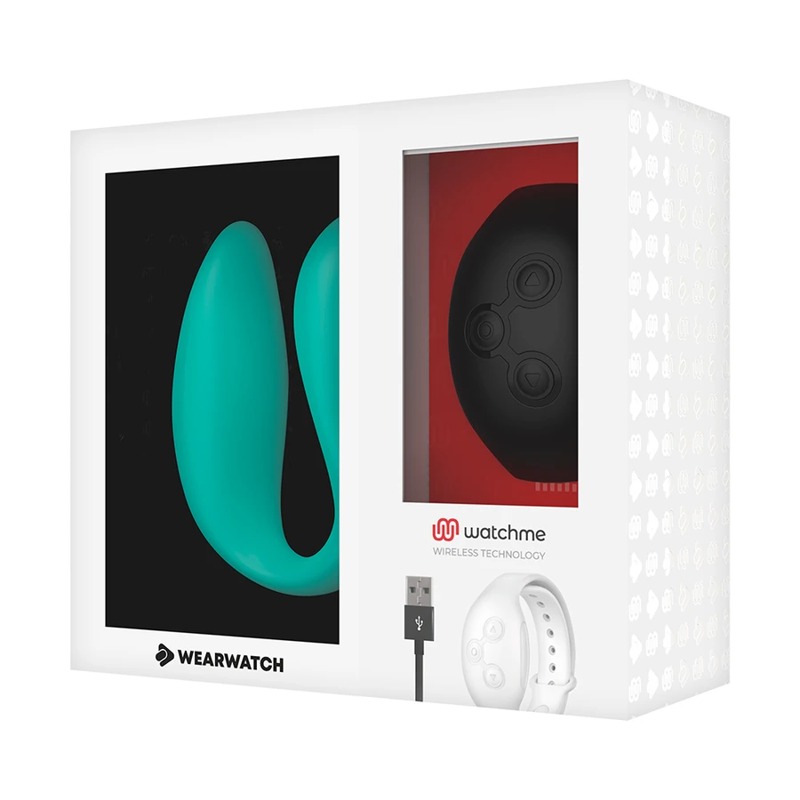 WEARWATCH - DUAL TECHNOLOGY VIBRATOR WATCHME AKVAMARIINI / JET